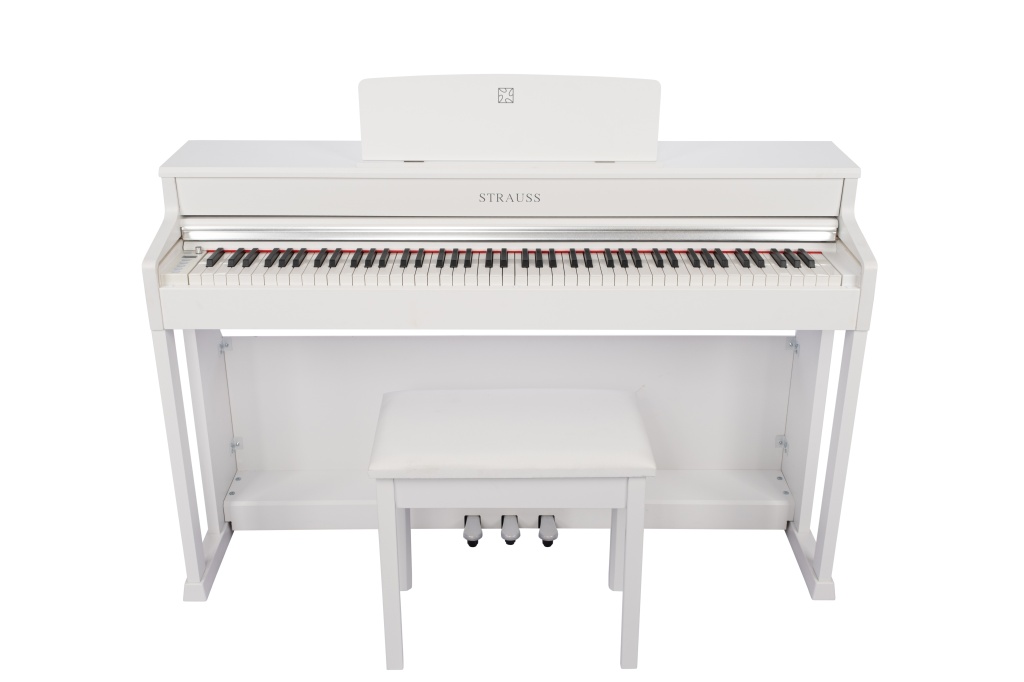 STRAUSS STP-320S WH PİYANO BEYAZ