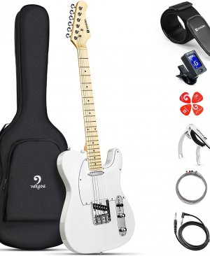 VANGOA Vtl-1 Model Telecaster Beyaz Renk Elektro Gitar Seti	